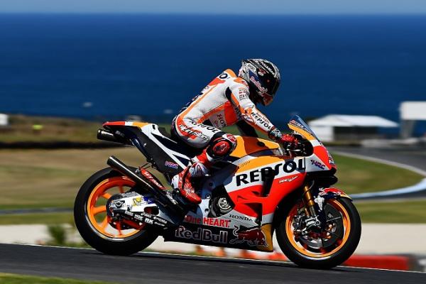 Marc Marquez tercepat di hari pertama tes MotoGP Philip Island
