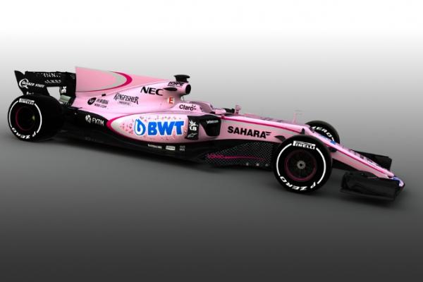 Mengejutkan, Warna Pink Jadi Pilihan Force India di Musim Baru