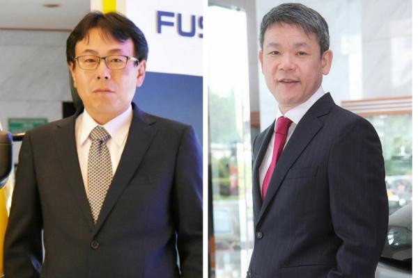 Kyoya Kondo (kiri) dan Atsushi Kurita, optimis Mitsubishi bisa menjadi market leader di Indonesia. (foto : KTB)