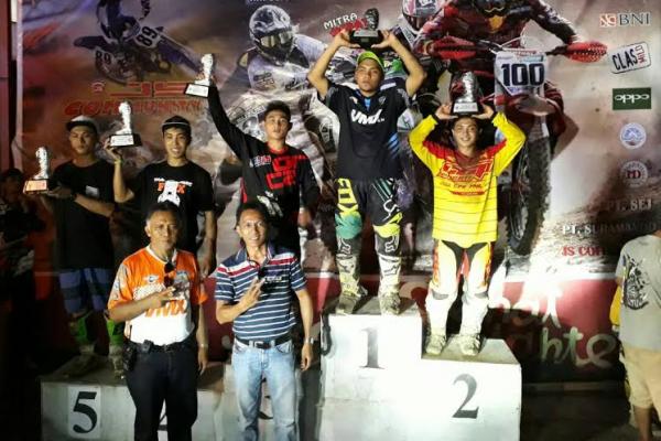 Para pemenang Kejurnas Grasstrack di Minahasa Tenggara, Sulawesi Utara. (foto : IMI)