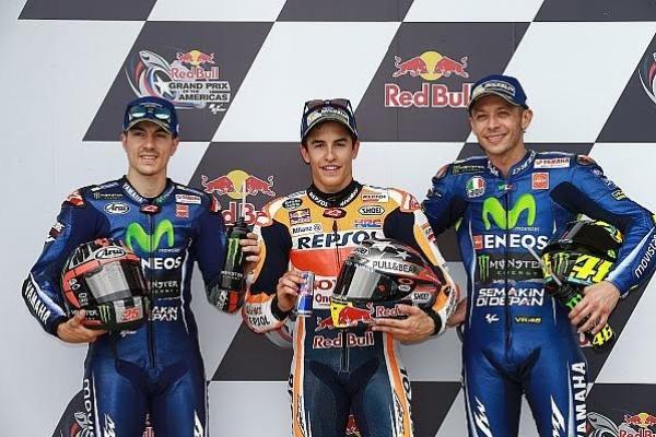 Rossi (kiri), Marquez dan Vinales difavoritkan di MotoGP Jerez, Spanyol. (foto : MotoGP)