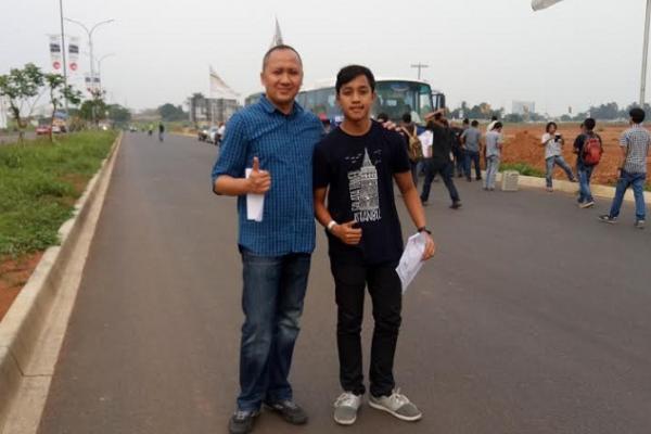 Avila dan Alvin Bahar ikut survey bakal sirkuit street race di BSD City. (foto : budsan)