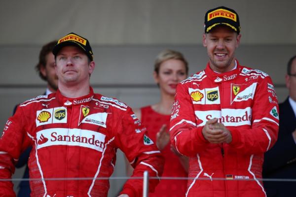 Duo pebalap Ferrari, Kimi Raikkonen (kiri) dan Sebastian Vettel (ist)