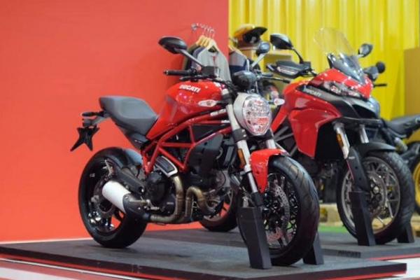 Ducati Scrambler ini dijual dengan harga promo di arena Jakarta Fair Kemayoran 2017. (foto : dct)