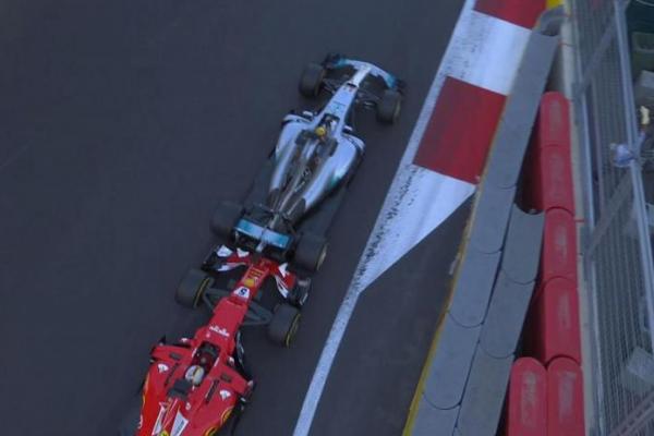 Insiden Vettel vs Hamilton di Grand Prix Azerbaijan (ist)