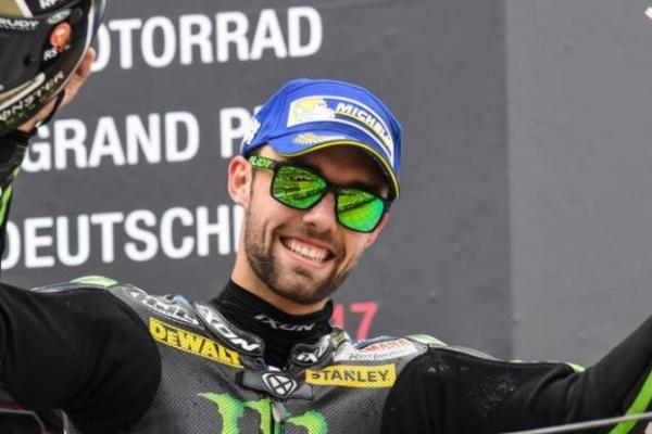 Selebrasi rider tuan rumah Jonas Folger di MotoGP Jerman (ist)