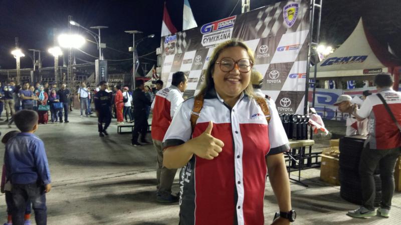Alda Febrimora Siregar, sukses ganda ban GT Radial di Bandung. (Foto : budsan)