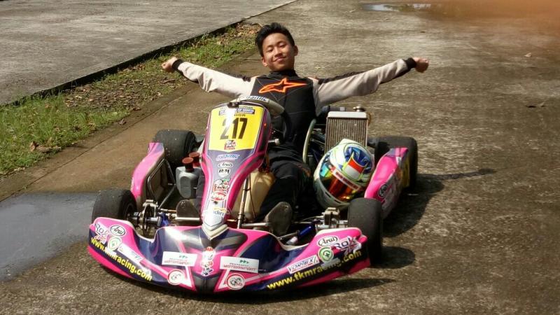 Keanon Santoso, andalan TKM Racing di kelas Senior Rok (foto : budsan)