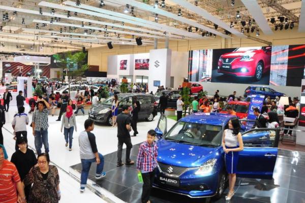 Booth Suzuki di pameran Gaikindo Indonesia Internastional Auto Show (GIIAS) 2017, ICE, BSD