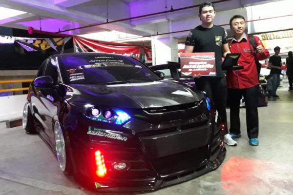 Clinton Wijaya, the Champion Autovision AutoLight Up Contest asal Manado (ist)