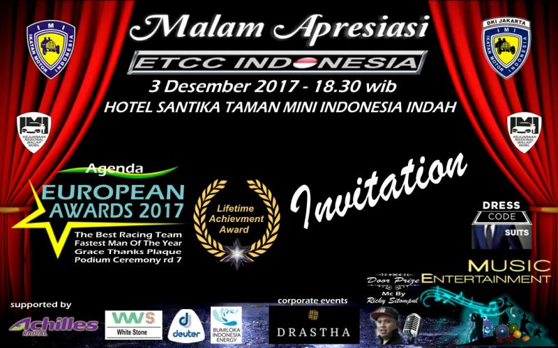 Malam Apresiasi yang akan digelar di Hotel Santika TMII Jakarta Timur