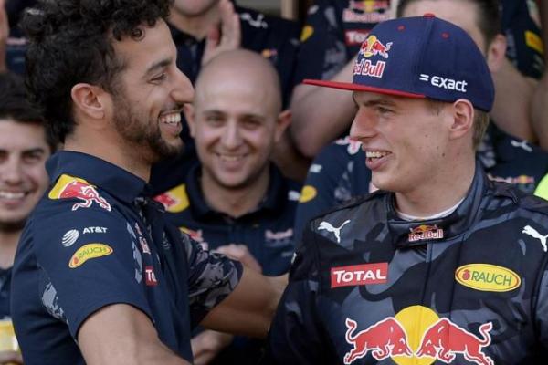 Duo pembalap Red Bull, Daniel Ricciardo dan Max Verstappen (ist)