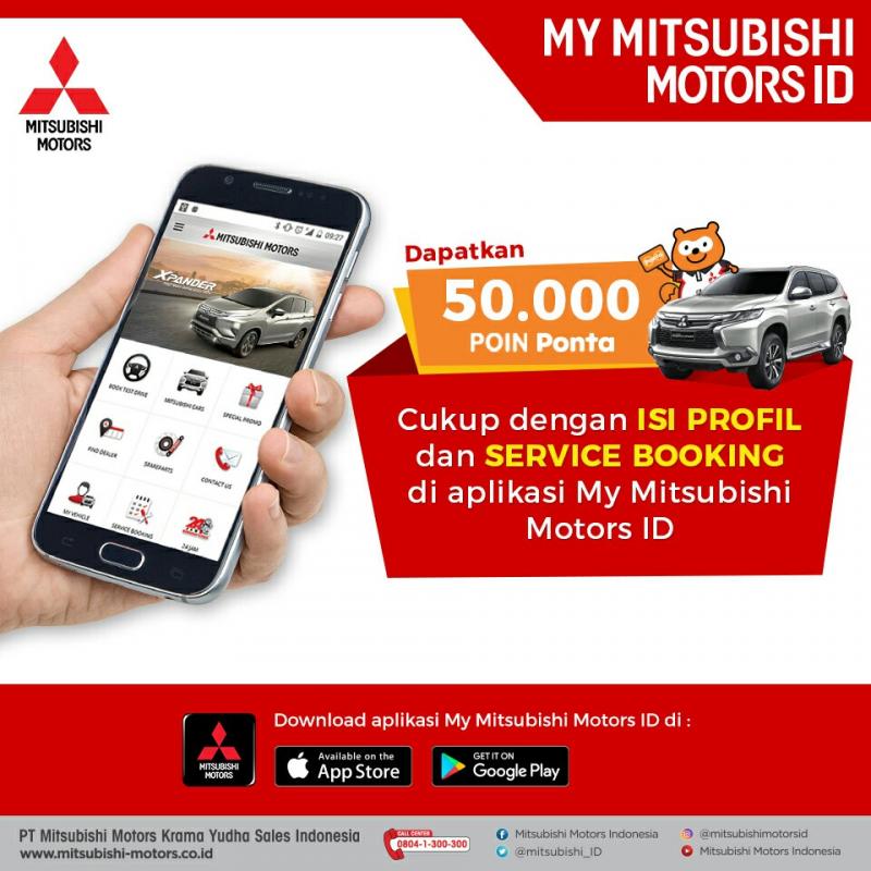 Aplikasi Mobile My Mitsubishi Motors ID. (foto : ist)
