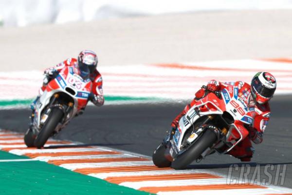Duo rider Ducati, Andrea Dovizioso dan Jorge Lorenzo (ist)
