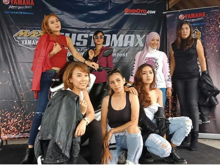 Tujuh Maxi Lady ramaikan kontes modifikasi CustoMAXI Yamaha di Bali. (foto : ist)