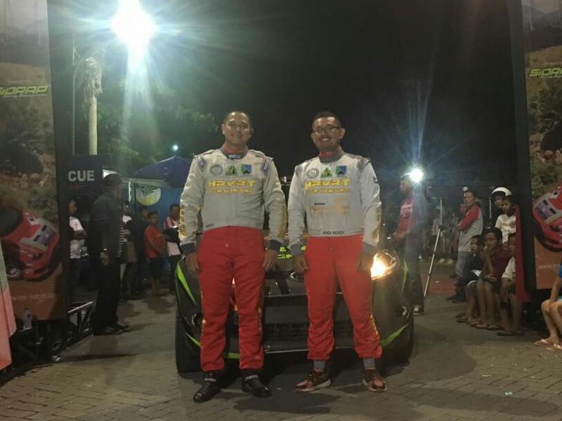 Tampil Perdana, tim HRVRT Sabet Juara Tim Kejurnas Sprint Rally Sidrap 2018