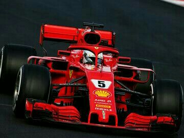 Sebastian Vettel dari Ferrari mencetak waktu tercepat di sirkuit Barcelona. (foto : Ferrari)