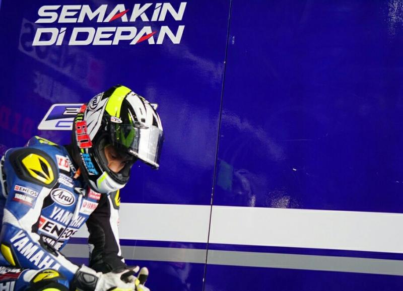 Wahyu Aji melakukan pencapaian yang menggembirakan tim Yamaha indonesia.