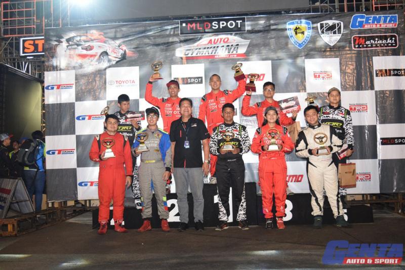 Peslalom TTI sapu bersih podium F kejurnas Auto Gymkhana 2018 Seri 1, Bandung (Foto: genta auto & sport)