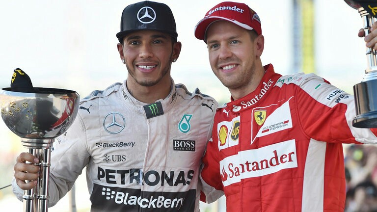 Lewis Hamilton dan Sebastian Vettel, favorit tahun ini, favorit pula di GP Australia. (foto: skysport)