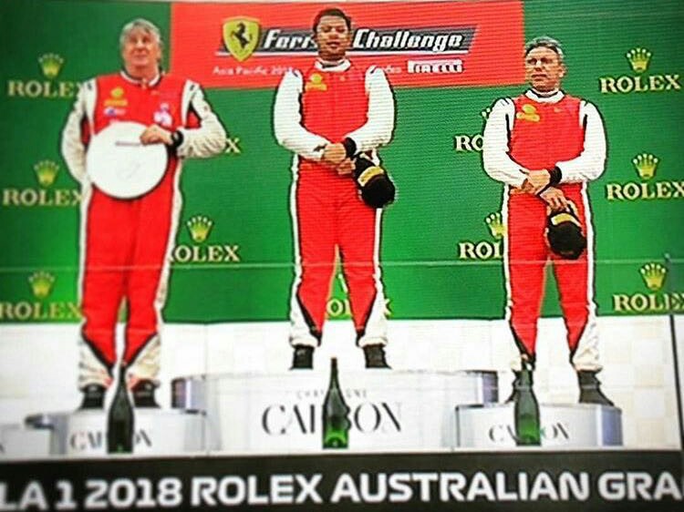 Rama di podium 1 dan Aldi podium 3 di sirkuit Albert Park, Melbourne. (foto : ist)