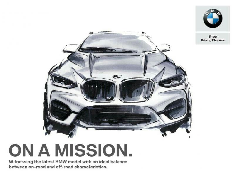 Sosok All New BMW X3 dalam sketsa yang segera hadir di Jakarta. (foto : ist)