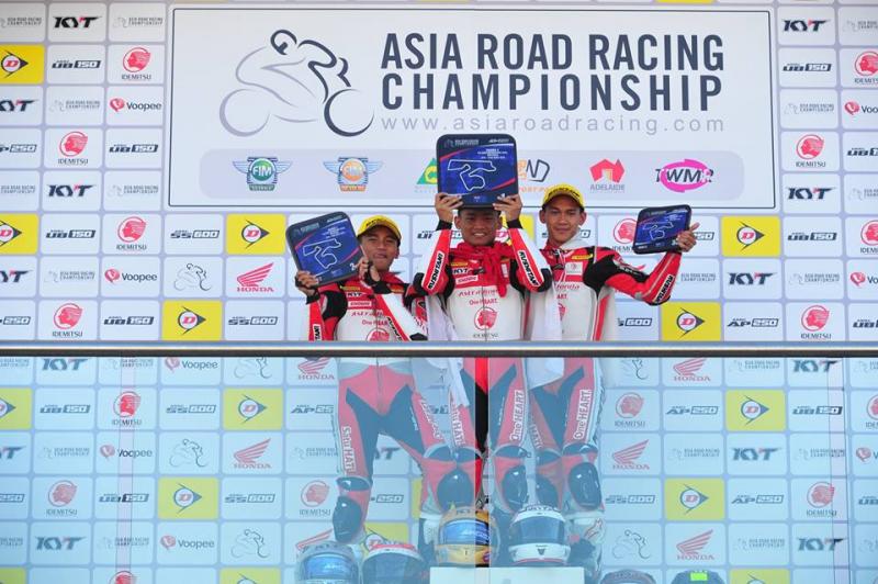 Trio AHRT kuasai podium race 2 kelas AP250 ARRC 2018 seri 2 Australia (Foto: dok. AHRT)