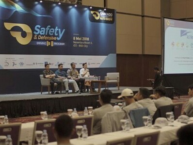 Safety & Defensif Driving ajang pemanasan GIIAS 2018.(foto : GIIAS)