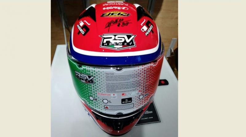 RSV Helmet, helm pabrikan Indonesia ditunjuk sebagai official Merchandise Gresini Moto2 Team dan Gresini Racing