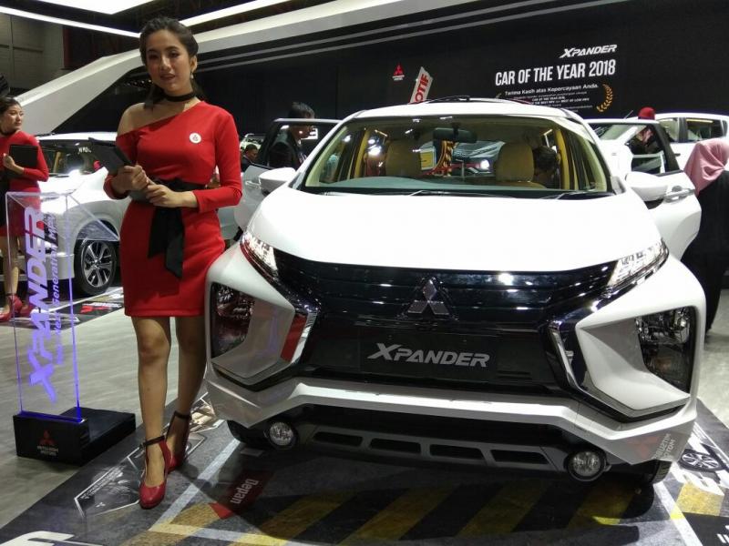 Mitsubishi Xpander masih terus dikerubungi tiap kali pameran. (foto: anto) 