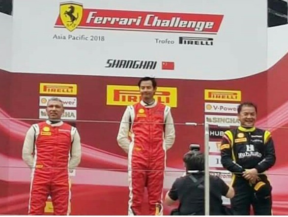 Keren, Renaldi Hutasoit Juara 2 Ferrari Challenge Asia Pacific di Shanghai