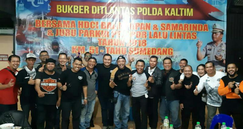 HDCI Samarinda & Balikpapan dukung program Ditlantas Polda Kaltim. (foto : wahab).
