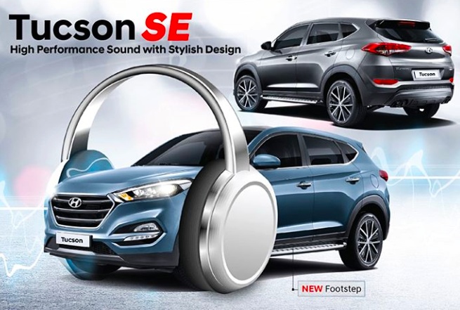 New Hyundai Tucson Special Edition diberikan perangkat audio JBL. (foto: Hyundai) 