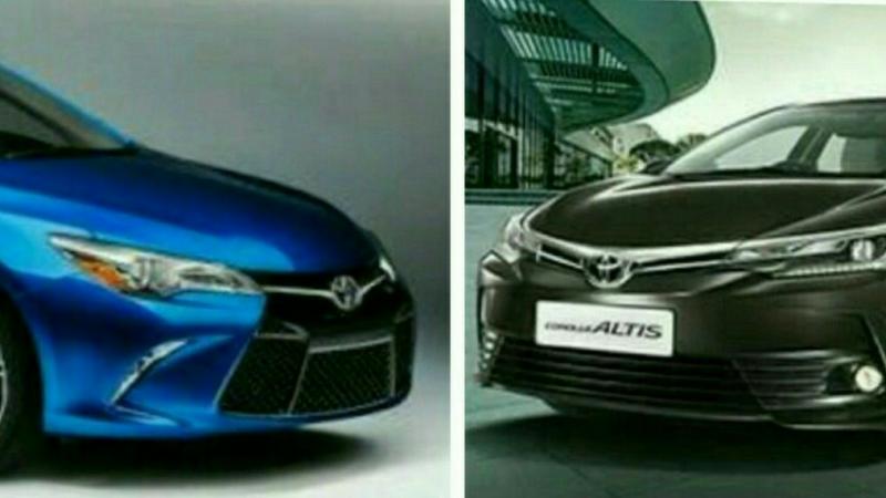 Toyota Camry atau Altis, segera diluncurkan versi faceliftnya. (foto : kolase)