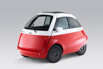 Microlino, mobil mungil ikonik bertenaga listrik reinkarnasi BMW Isetta. (foto: autoblog) 
