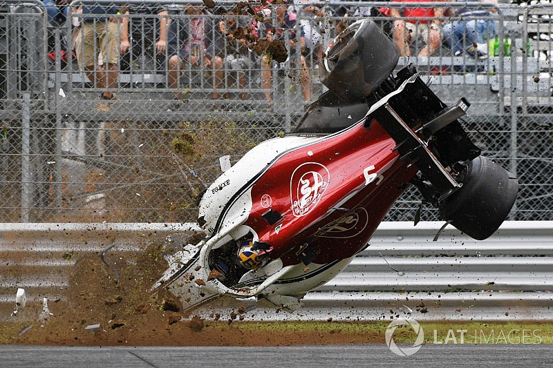 Marcus Ericsson selamat dari kecelakaan fatal di FP2 GP Italia (ist)