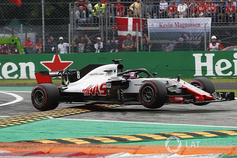 Romain Grosjean (Haas F1) dicoret dari hasil lomba F1 GP Italia (ist)