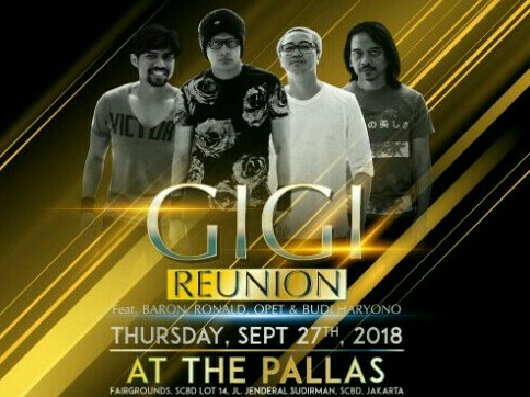Konser grup band beken GIGI di The Pallas SCBD Jakarta, Kamis malam (27/9/2018)
