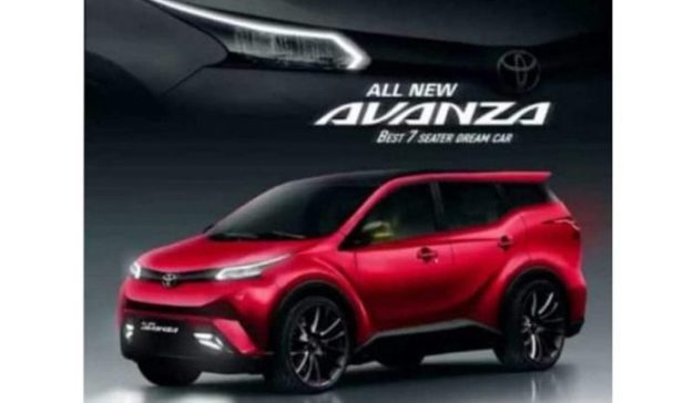 Sketsa gambar All New Toyota Avanza ini dimensinya tidaj proporsional. (foto: ist) 