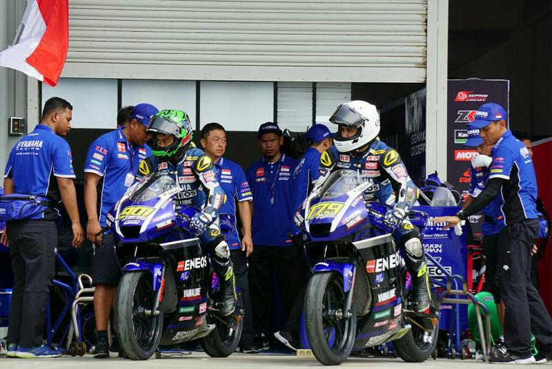 Squad rider Yamaha Racing Indonesia siap tempur di ARRC Sentul 2018. (foto : ist)