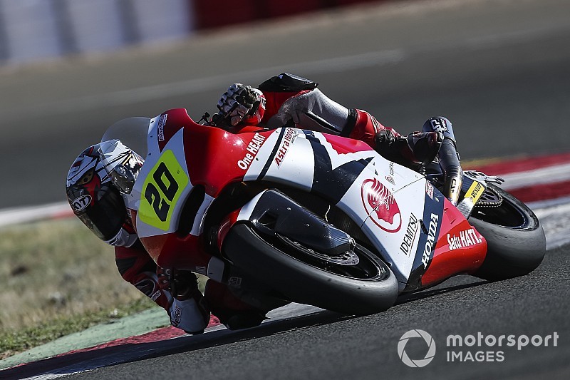 Dimas Ekky finish ke-3 di CEV Moto2 Spanyol, Sirkuit Albacete (ist)