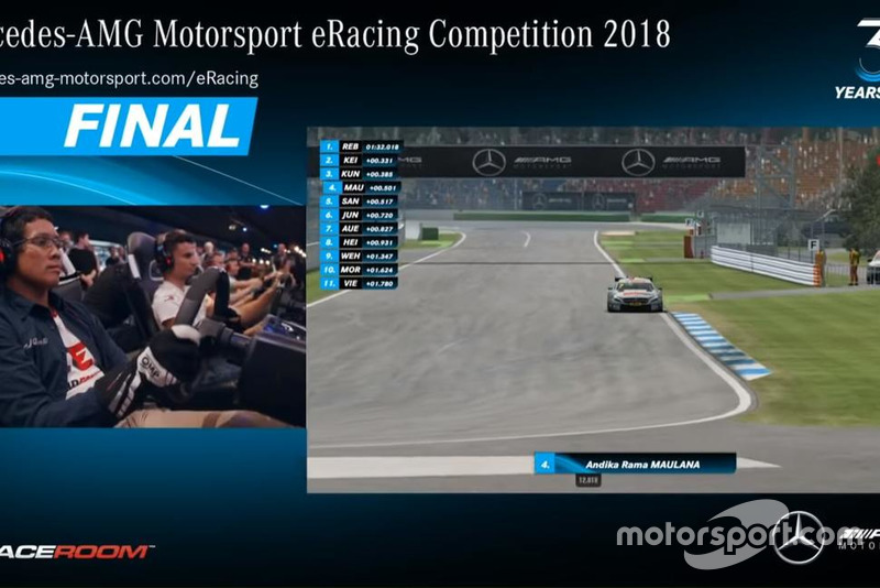 Andika Rama berhasil menempati peringkat ke-5 Mercedes-AMG Motorsport eRacing Competition 2018