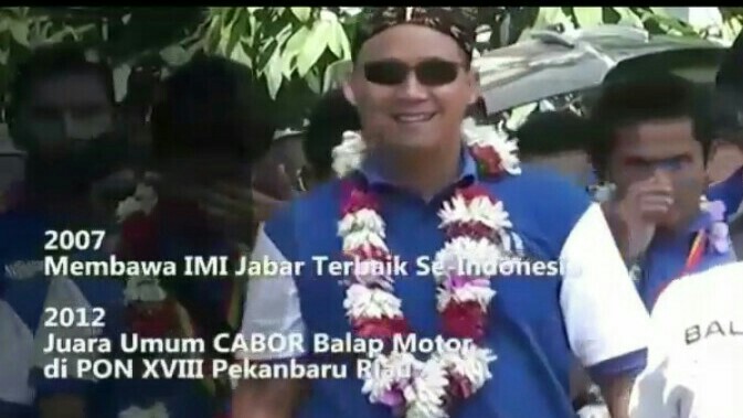 Oke Junjunan, sukses sebagai pembalap dan Ketua IMI Jawa Barat. (foto : ist)