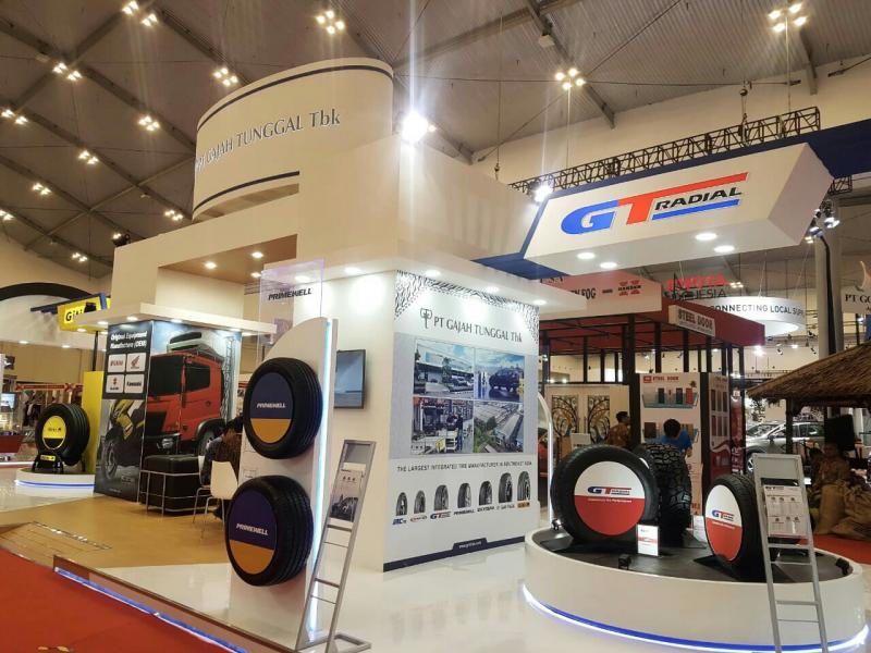 GT Radial unjuk kebolehan dengan line up produk unggulannya pada Trade Expo Indonesia 2018 di ICE BSD City. (foto : ist)