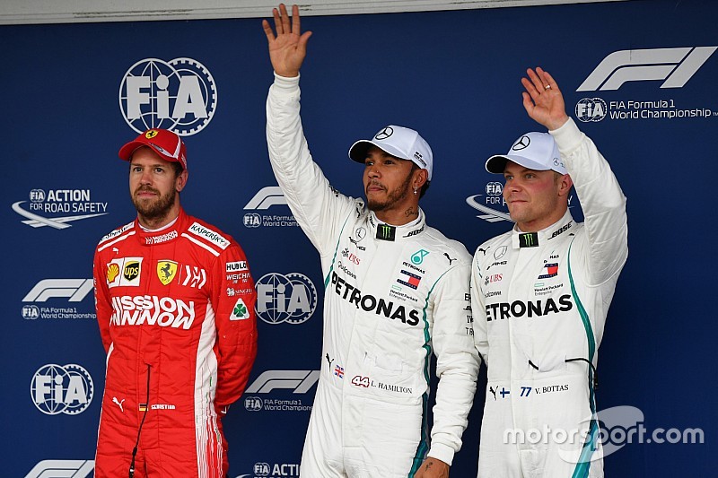 Lewis Hamilton pole position di GP Brasil disusul Vettel dan Bottas (ist)