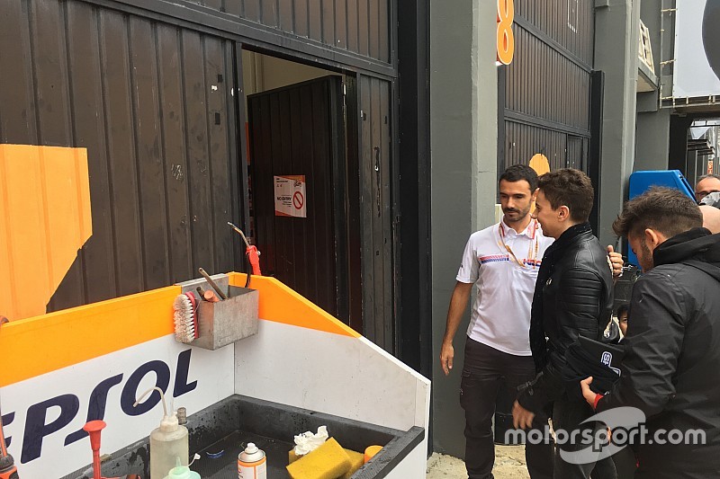 Jorge Lorenzo tiba di garasi Honda (ist)