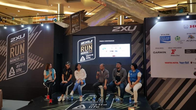 Yulian Karfili, Public Relation Manager PT HPM mewakili Honda mendukung kegiatan 2XU Compression Run Indonesia 2018. (foto: ist)  