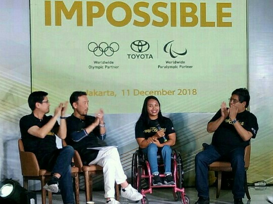 Ni Nengah Widiasih, atlet paralympic yang menjadi duta hero project Toyota. (foto : budsan)