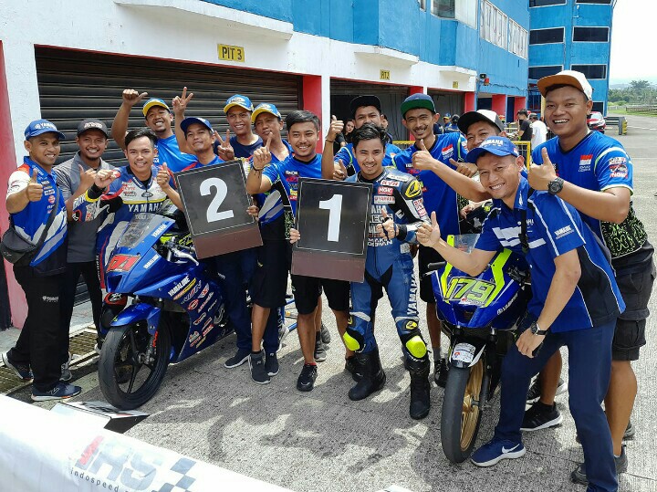 Richard Taroreh telah mengunci gelar juara Sport 150 cc di seri 4 November lalu. (foto : ist)