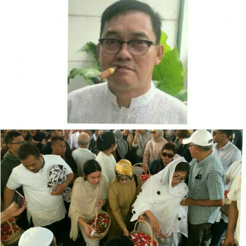 Doa dan kesedihan mewarnai pemakamanan Kemal Agusmula di TPU Tanah Kusir pada Senin siang. (foto : kolase) 